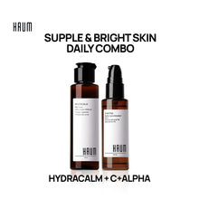 Load image into Gallery viewer, HYDRACALM Toner + C+ALPHA - Supple &amp; Bright Skin Daily Combo
