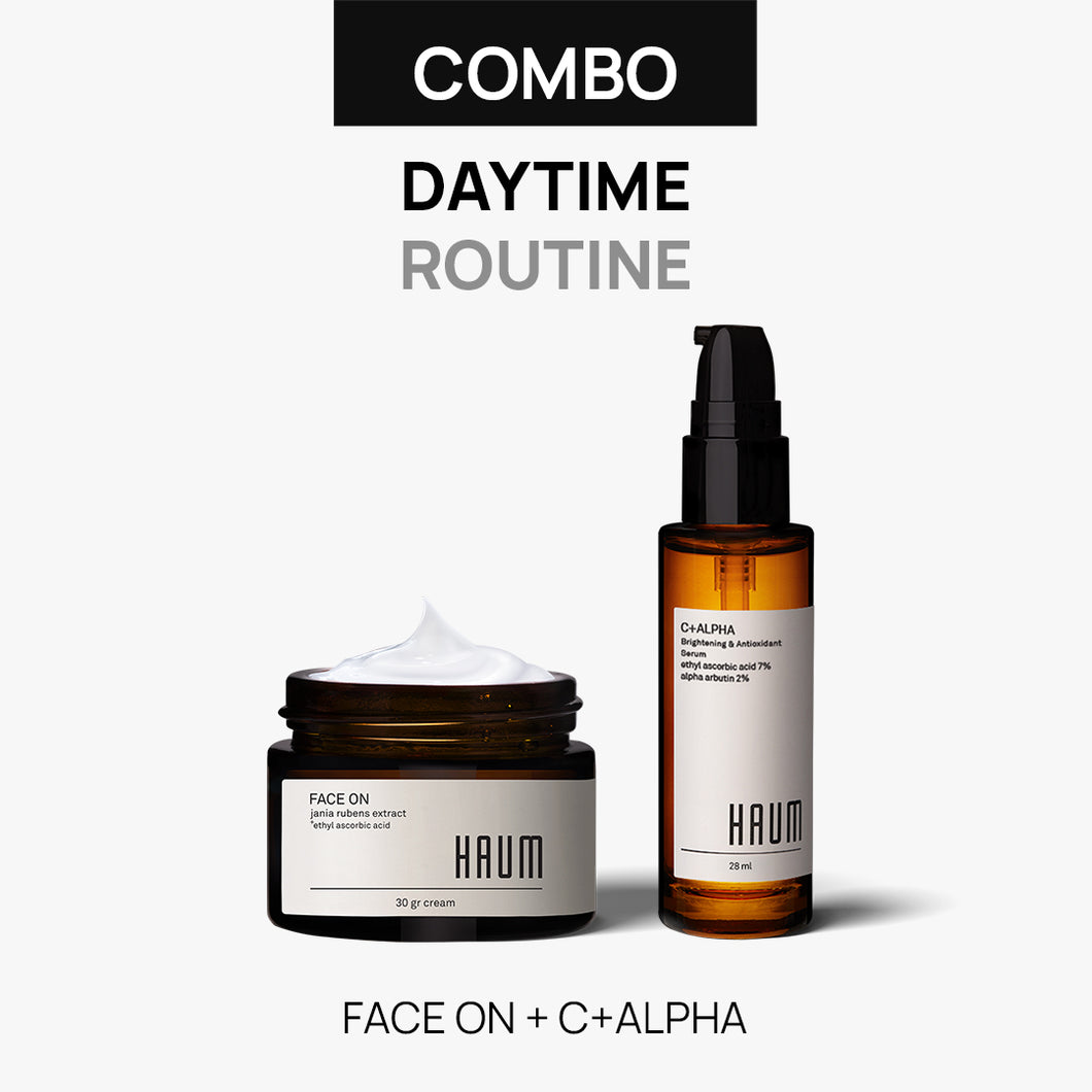 C+ALPHA + FACE ON - BEST COMBO DAILY ROUTINE BRIGHTENING & ANTIOXIDANT