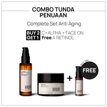 Load image into Gallery viewer, BUY 2 GET 1 HAUM C+ALPHA + FACE ON FREE RETINOL
